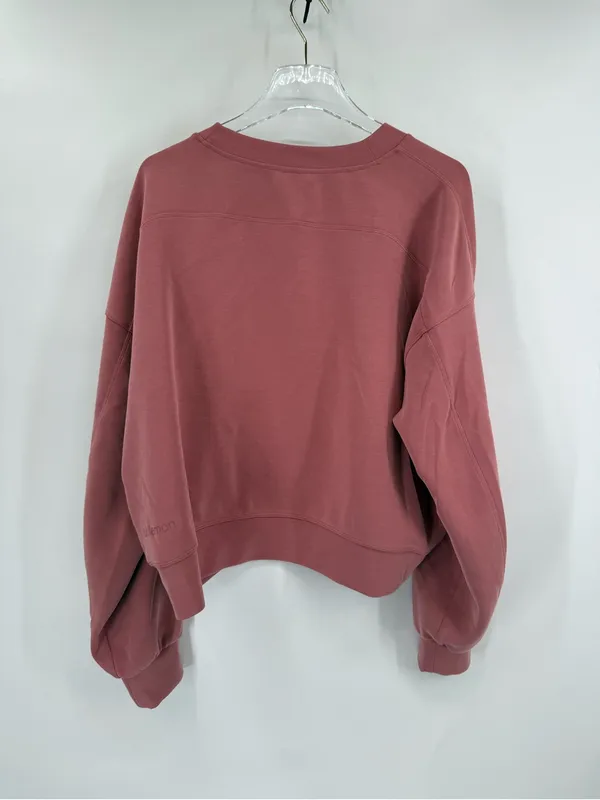 Lululemon Perfectly Oversized Cropped Crew *Softstreme size large - Image 3