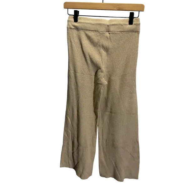 Rails Womens Beige Knit Wide-Leg Pants With Drawstring Waist‎ Size S - Image 5