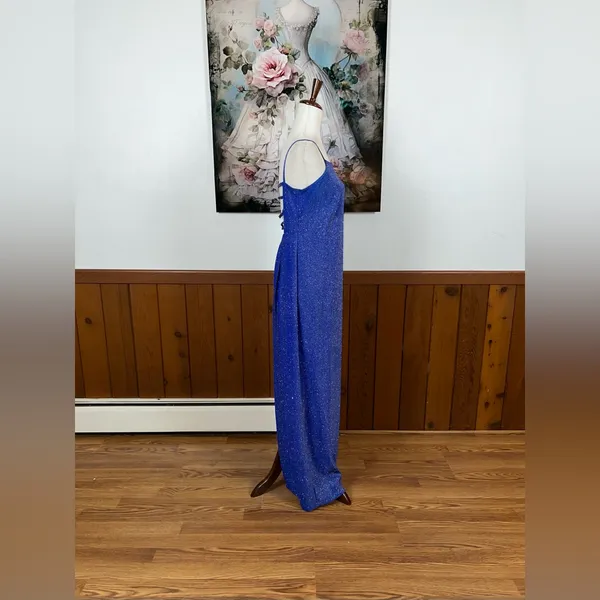 Beautiful Vintage 90s JUMP Sparkling Prom Gown! - Image 4