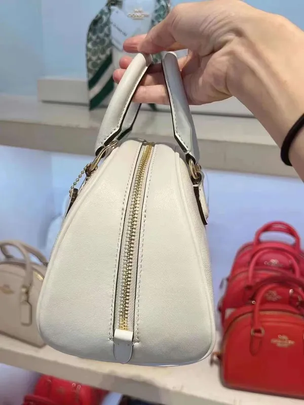 Coach Sydney Satchel In Signature Canvas Chalk/Glacier White NWT CA591. - Image 2