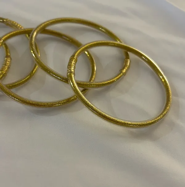 Gold Boutique Bangle Bracelet Set - Image 3