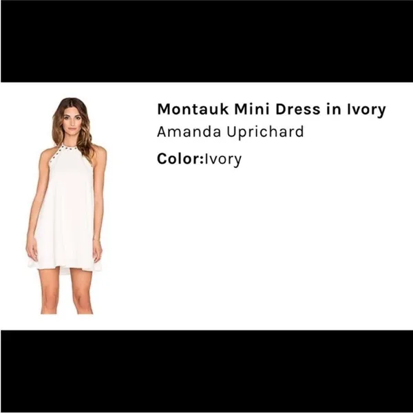 Amanda Uprichard Montauk Mini Ivory Grommet Dress - Image 2