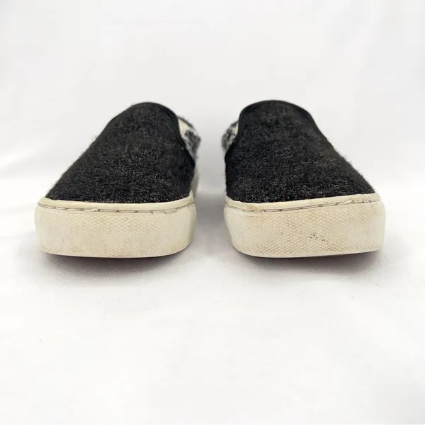Vans Classic Slip On Sneakers in Black and White size 7 - Image 3
