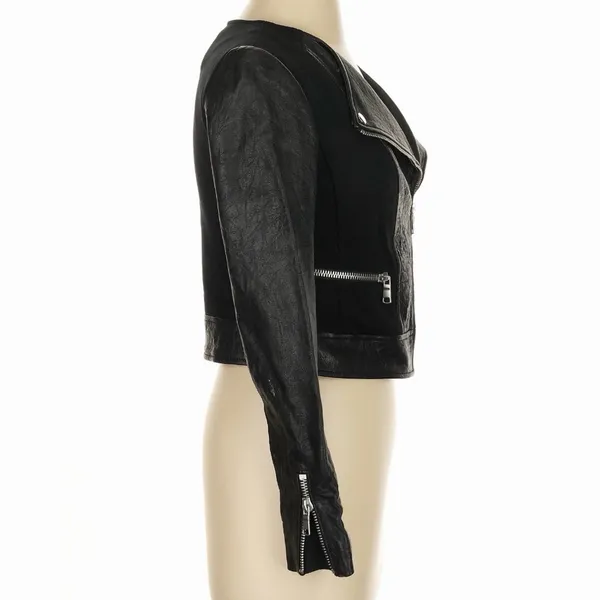 Joie Black Moto Jacket Size Small - Image 4
