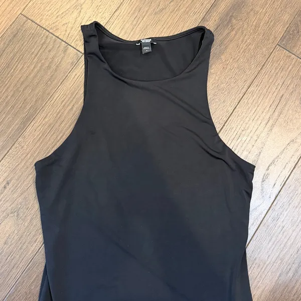 Express Body Contour Mid Compression High Neck Bodysuit Small Black - C2-032 - Image 3