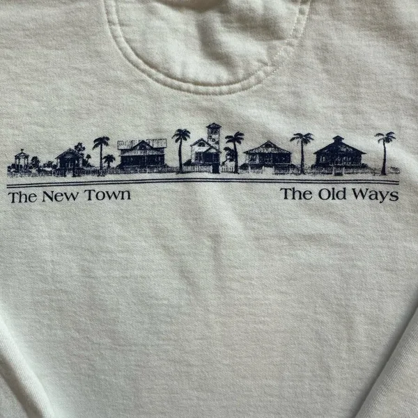 Comfort Colors Seaside Sweatshirt The New Town The Old Ways Coastal Prep White S - Image 10