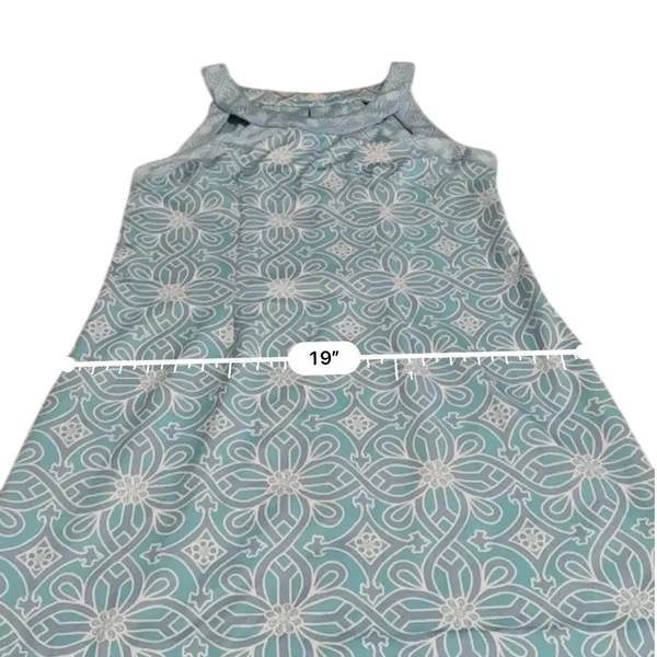 Gretchen‎ Scott Jersey Isosceles Dress Women's Medium Turquoise Travel Resort - Image 9