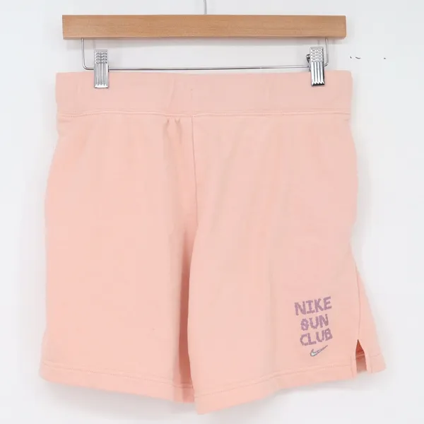 Nike Shorts Womens XL Sun Club Pink Graphic French Terry Pockets Excellent - Image 6