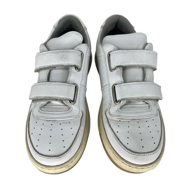 Acne Studios White Face Double Strap Low Top‎ Sneakers - Image 6