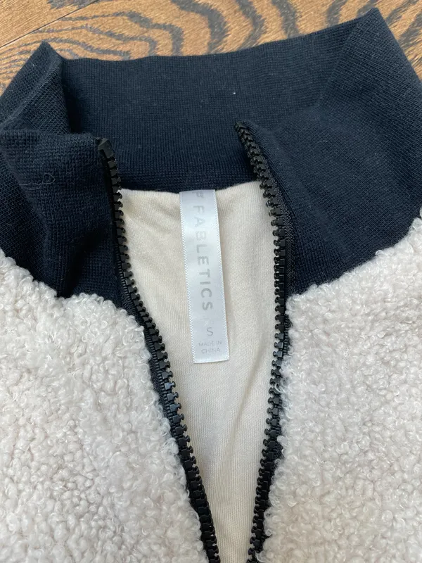 Cropped Sherpa Quarter Zip - Image 2