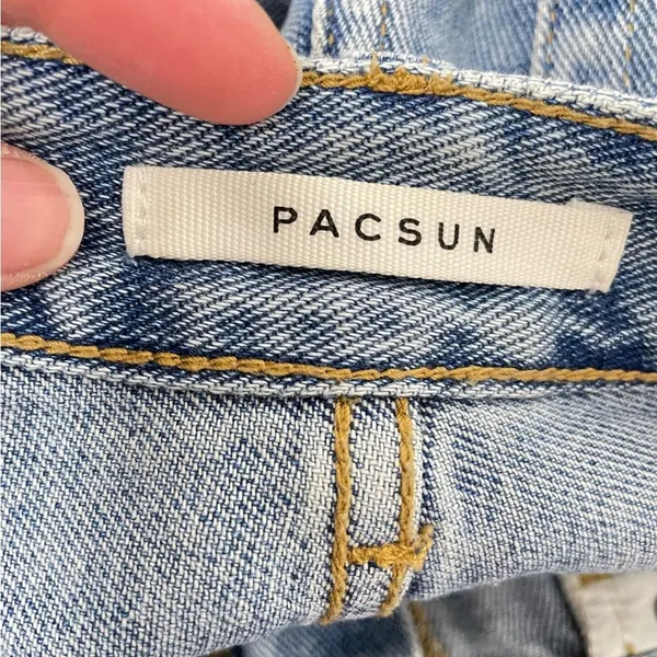 Pacsun Distressed Light Wash 90s Boyfriend Jeans Womens 29 Blue Denim Baggy - Image 8