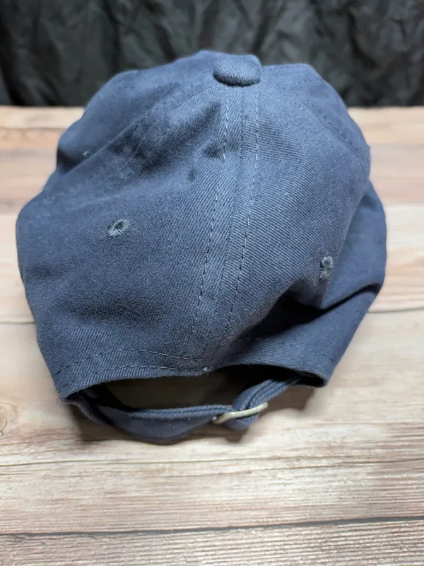 Navy Blue Strap Back Dad Hat Cap - Image 3