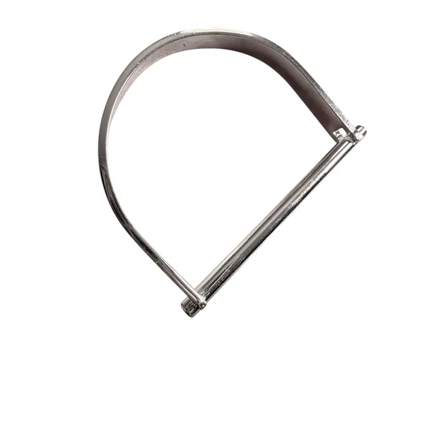BCBGeneration Platinum Rose D-Shape Bangle Bracelet‎ 139531SLV040 Sample - Image 2