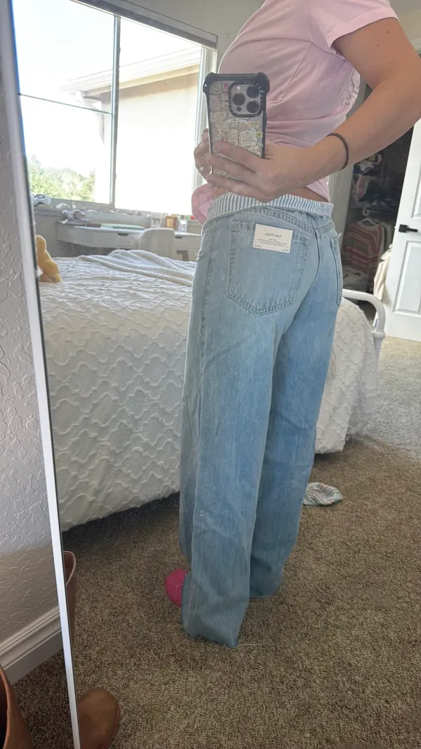 Hollister striped low rise jeans - Image 7