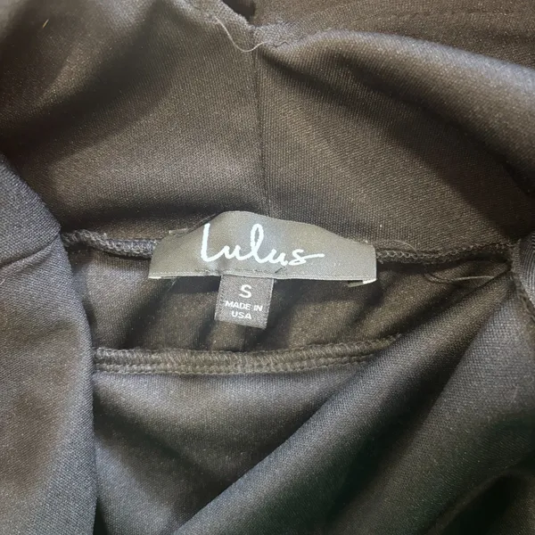 Lulus Enamored Black Backless Jumpsuit Women's Size Small Minimalist Capsule $61 - Image 8