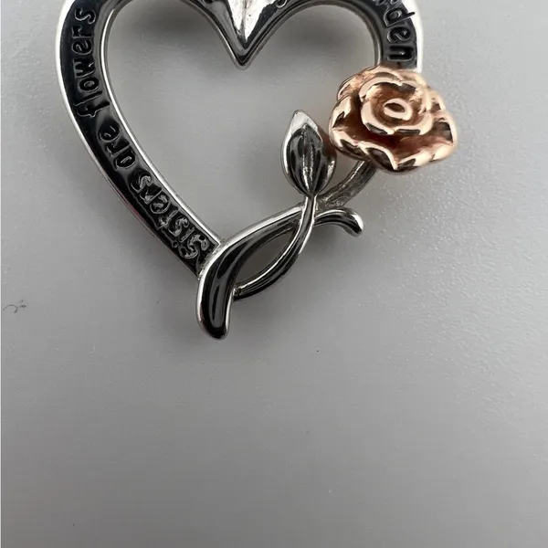Sister Pendant Sterling Silver Pendant - Image 4