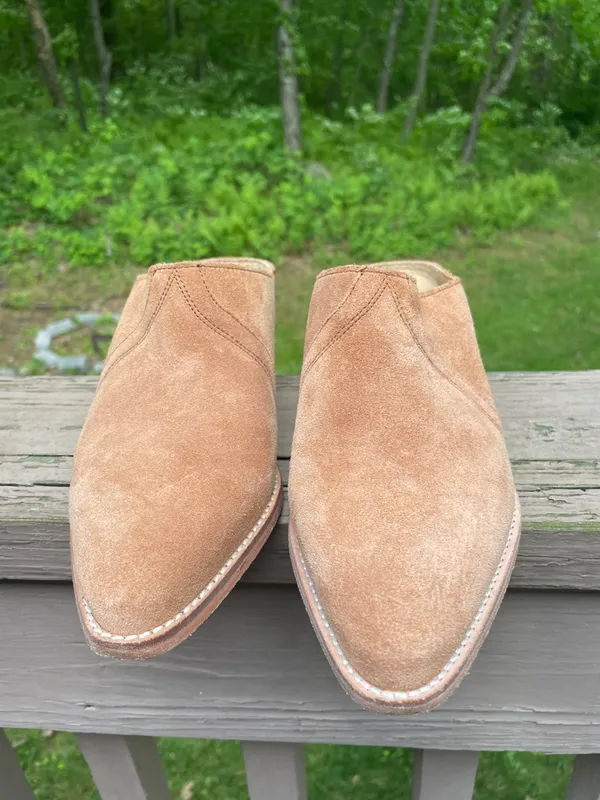 Free People Suede Mule Shoes - Image 7