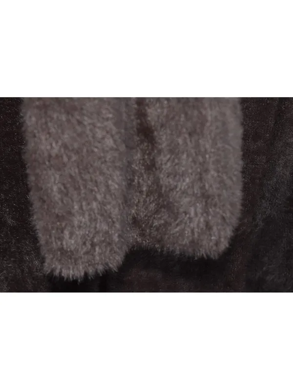 dELiA*s by Dolls Kill Popular Opinion Fuzzy Cardigan NWT Brown Eyelash Knit XXL - Image 7