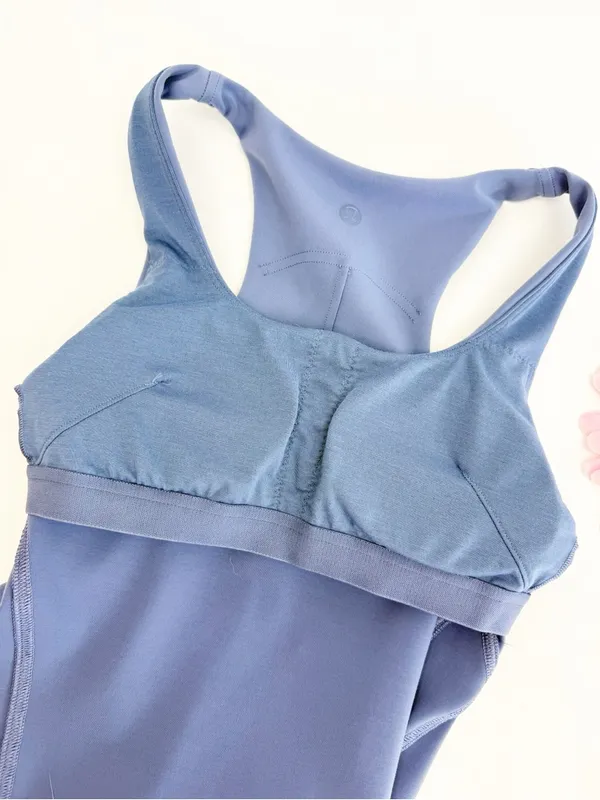 Lululemon InStill Tank Top Water Drop Blue Square Neck Athletic - Image 8