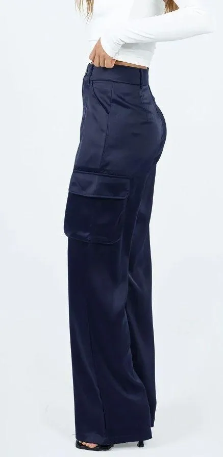 NWT Princess Polly Gimore Navy Cargo Pants Size 6 - Image 2