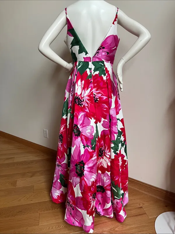 B. Smart Floral Prom Dress - Spaghetti Straps quinceañera with crinoline - Image 3