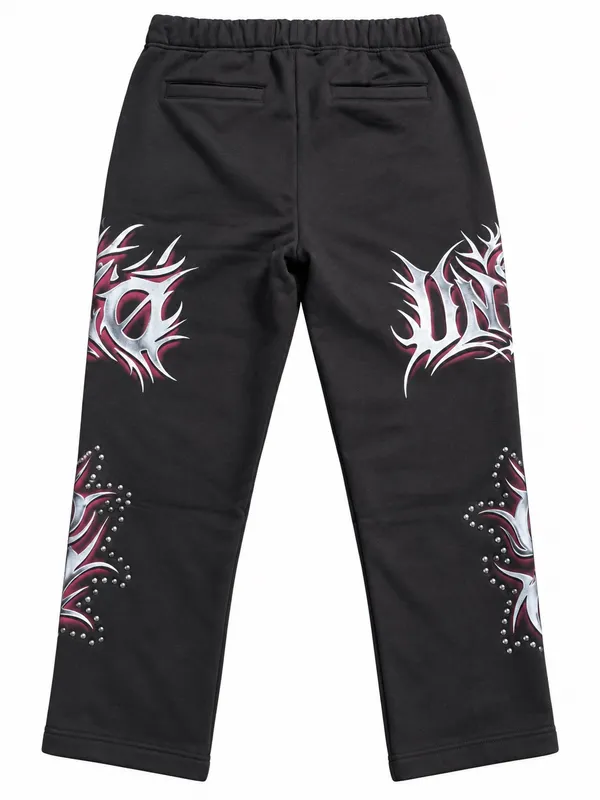 Ecko Unlimited Black Graphic Sweatpants Men’s Size M - Image 2