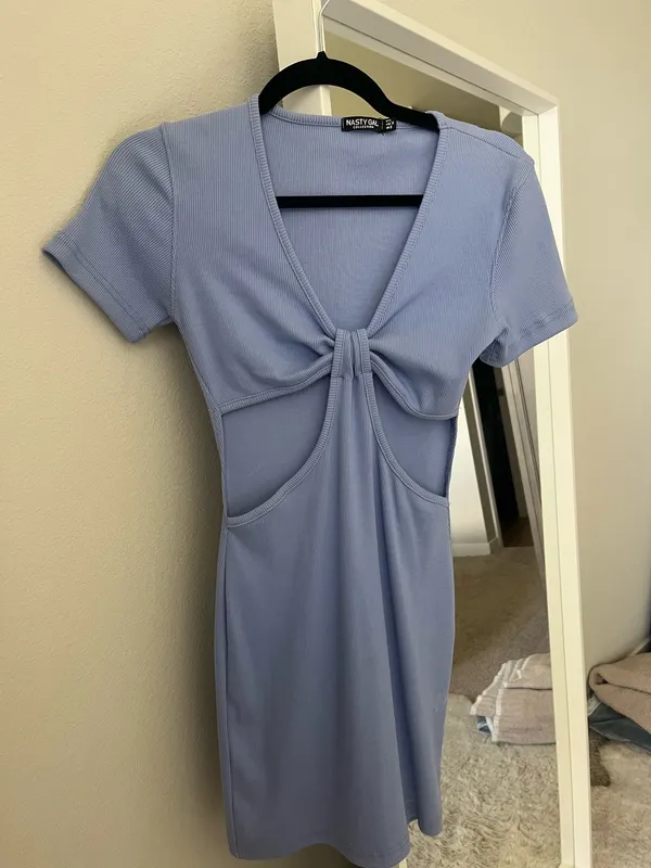 Nasty Gal Cut-Out Ribbed Dress - Image 4