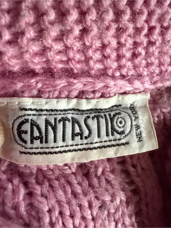 Fantastic Pink Cardigan Sweater Size M - Image 3