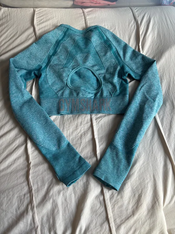 Blue Gymshark Athletic Long Sleeve - Image 2