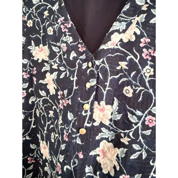 Sézane‎ | Sezane | Robe Aure Floral Mini Dress Navy | Sz 38 / US Sz 6 - Image 4