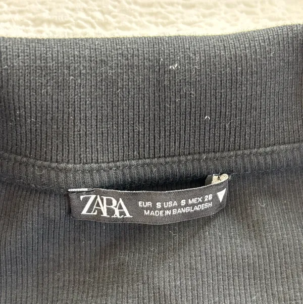ZARA Black Collared Dress - Image 3