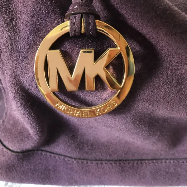 Michael Kors Large Purple Suede Shoulder Bag For Everyday Use - Image 7