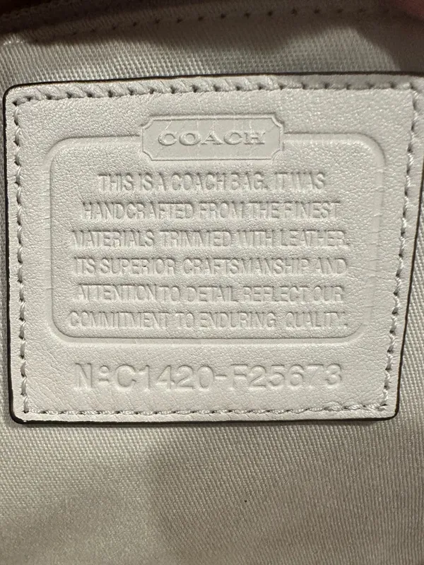 Coach Park Cream C Monogram Signature Canvas City Shopper Tote Bag - Image 11