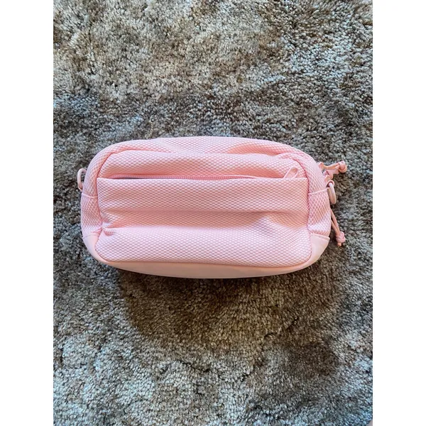 Pink Bagsmart Travel Bag Purse Crossbody Pouch Organizer Mini Headphone Case - Image 2