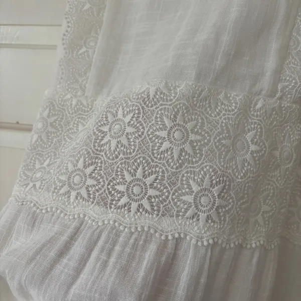Sézane Naide Mini Dress White Lace Ecru FR 38 US Size 6‎ Bridal Paris Sold Out - Image 10