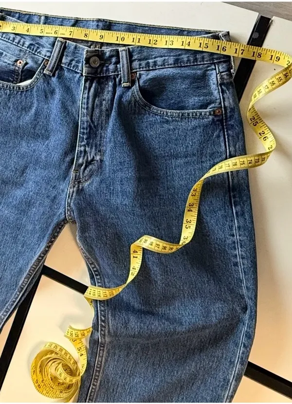 Levi's 505 Regular Fit Straight Leg Jeans Blue Denim W32 L34 Vintage Aesthetic - Image 8