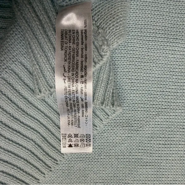 Zara Vest Blue Sweater Vest Tank Top Fall Chunky Preppy‎ Academia - Image 4