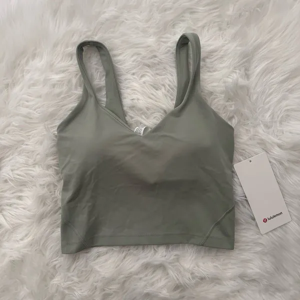 Lululemon Align Tank Top Fog Green Size 4 - Image 2
