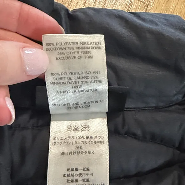Patagonia Black Duckdown Longline Coat Sz S - Image 11