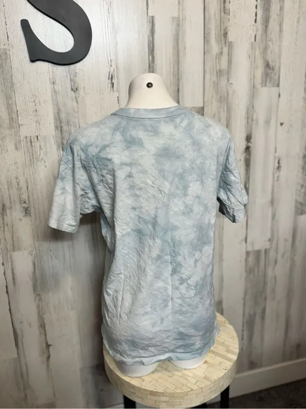 American Eagle Radiate Kindness Graphic Tee Womens XS Light Blue Tie Dye Cotton - Image 6