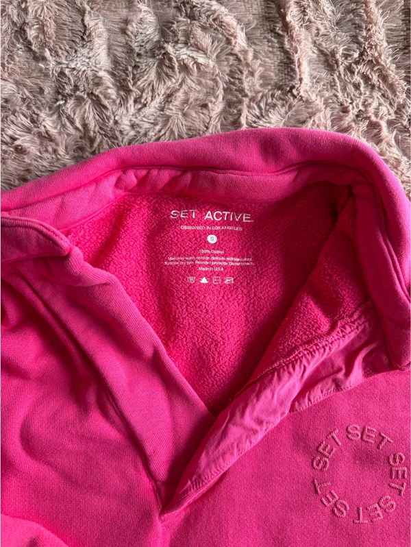 SET ACTIVE Oversized Pink Crewneck - Image 3