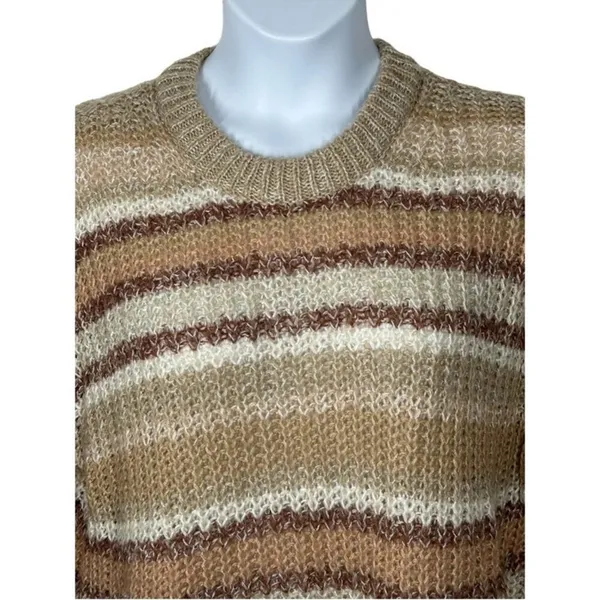 American Eagle Oversized Striped Chunky Knit Sweater | Small - Image 3