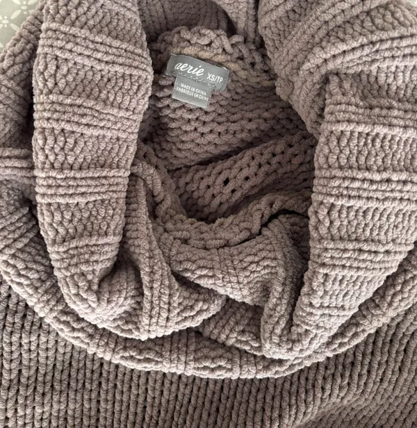 Chenille Purple Sweater - Image 3