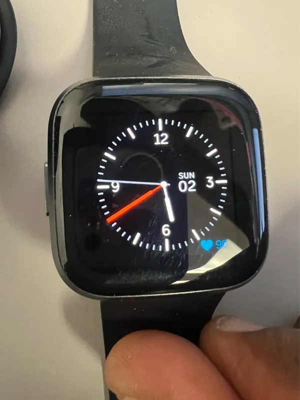 Fitbit Versa 2 - Health & Fitness Smart Watch Graphite Body / Black Band FB507 - Image 2