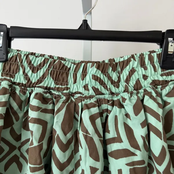 FP Movement L Mint‎ Brown Shorts Ruffle Layered Abstract Zebra Print NWT - Image 2