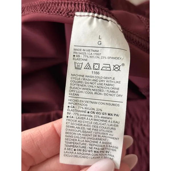 Old Navy Burgundy Joggers SleekTech Go-Dry Performance Pants‎ Large - Image 5