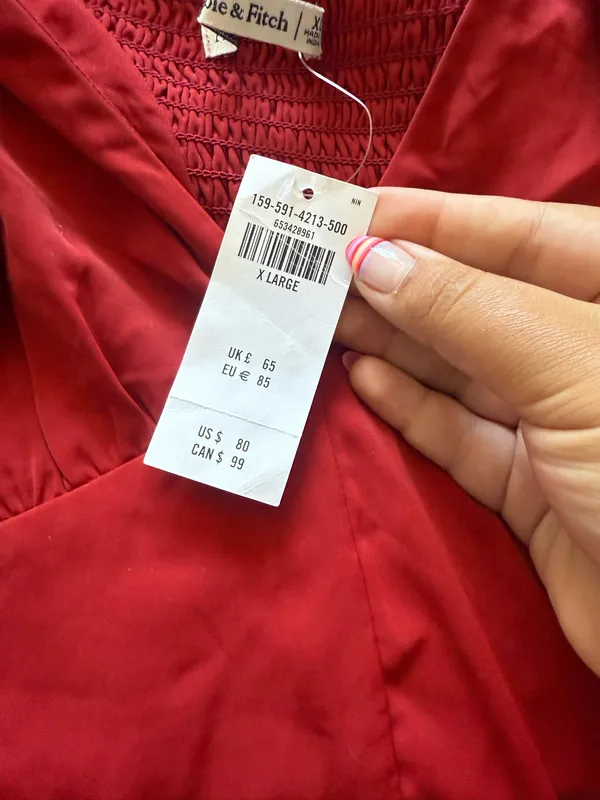 Abercrombie red dress - Image 4
