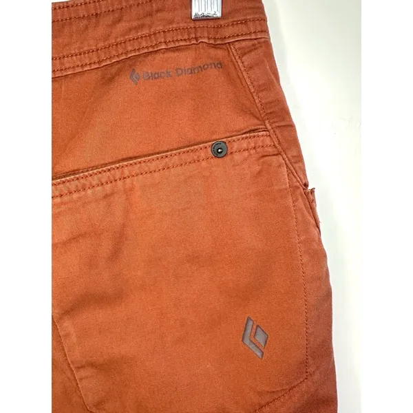 Black Diamond Women's Credo Shorts Size 8 Burnt Orange Cotton Stretch‎ Climbing - Image 11