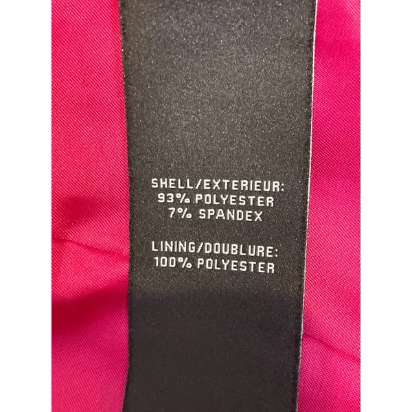 7 For All Mankind XS Fuchsia Double Breasted Tuxedo Blazer Fully Lined - Image 5