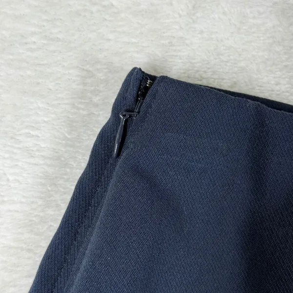 Abercrombie & Fitch Navy Blue Mini Skort Small Side Zip Built-in Shorts Stretch - Image 11